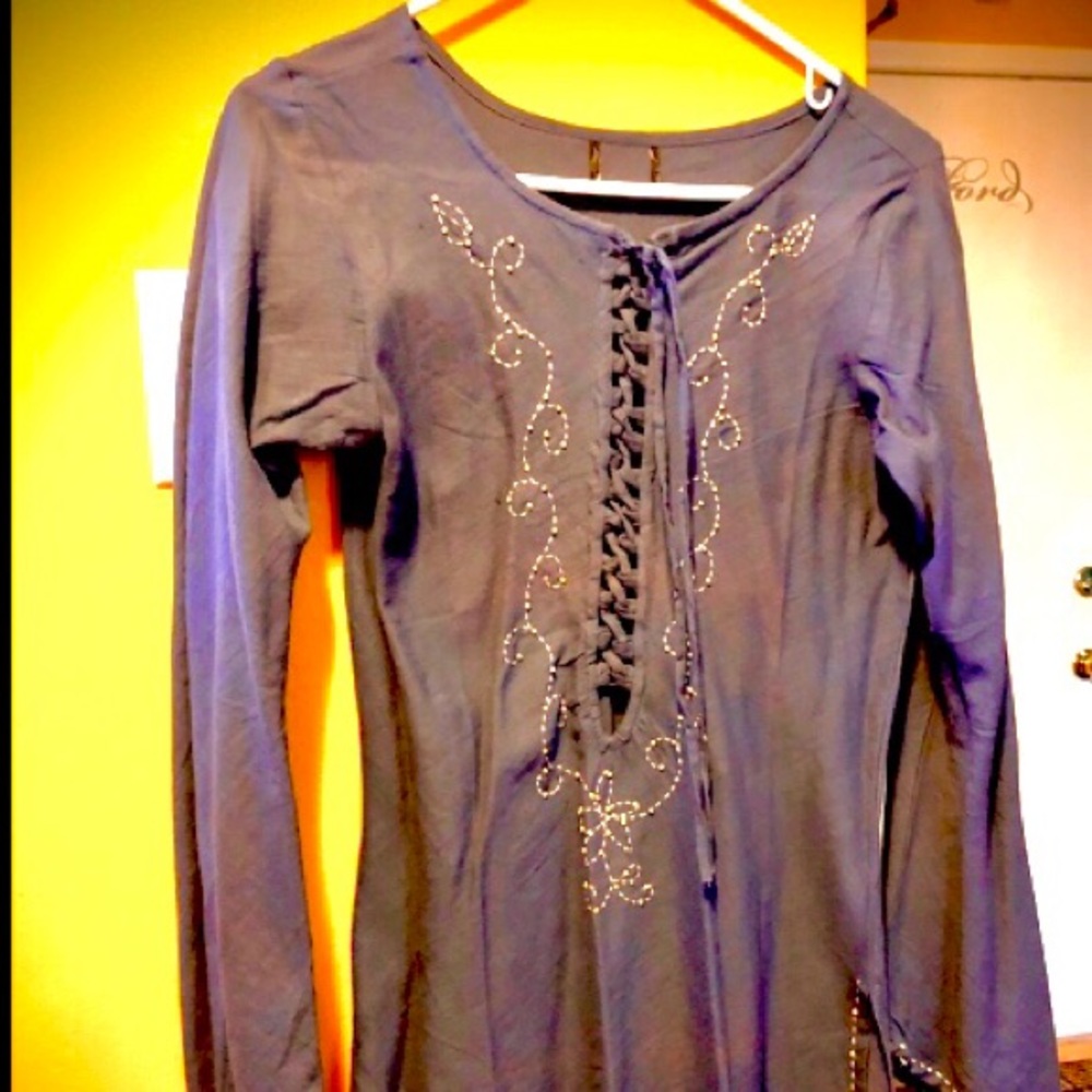 Hand Stitched Embroidered Top